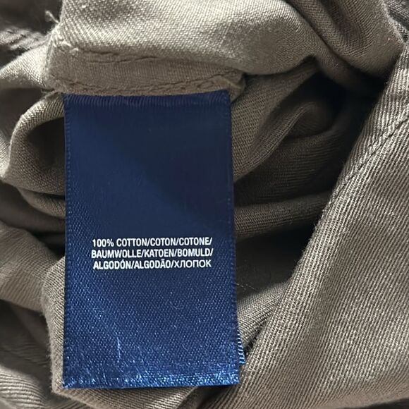 Ralph Lauren Dress Girls Size 14 Khaki Button Front Belted Chino Shirtdress - Picture 11 of 12